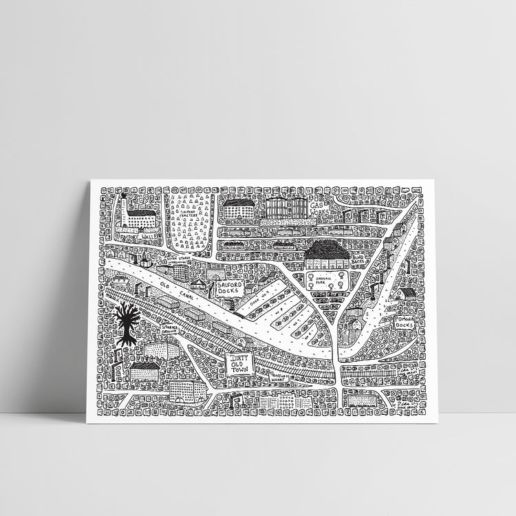 The Salford Rum Company X Dave Draws A4 print
