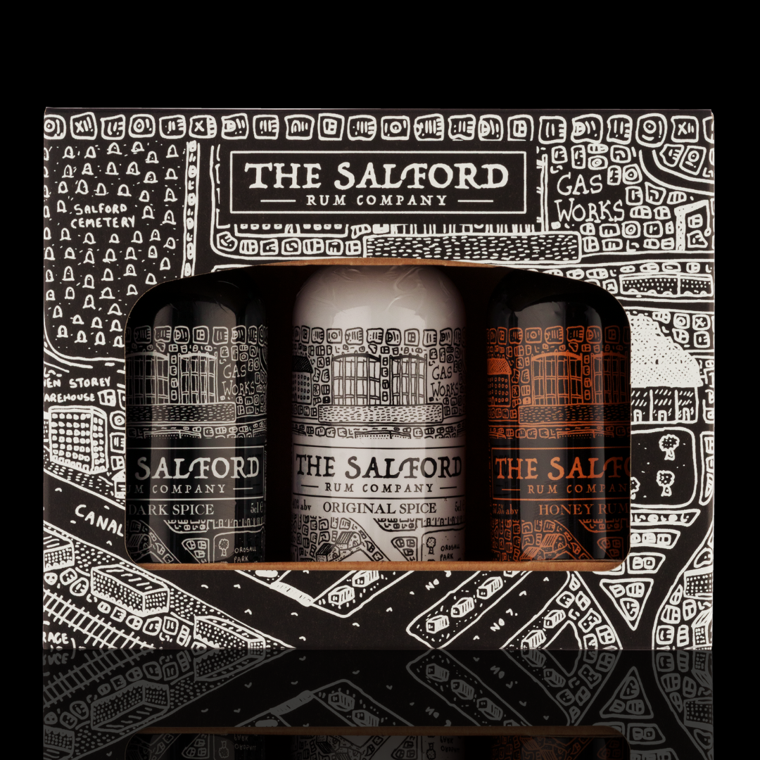Salford Rum Miniature Gift Set 3 x 5CL