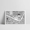 The Salford Rum Company X Dave Draws A4 print